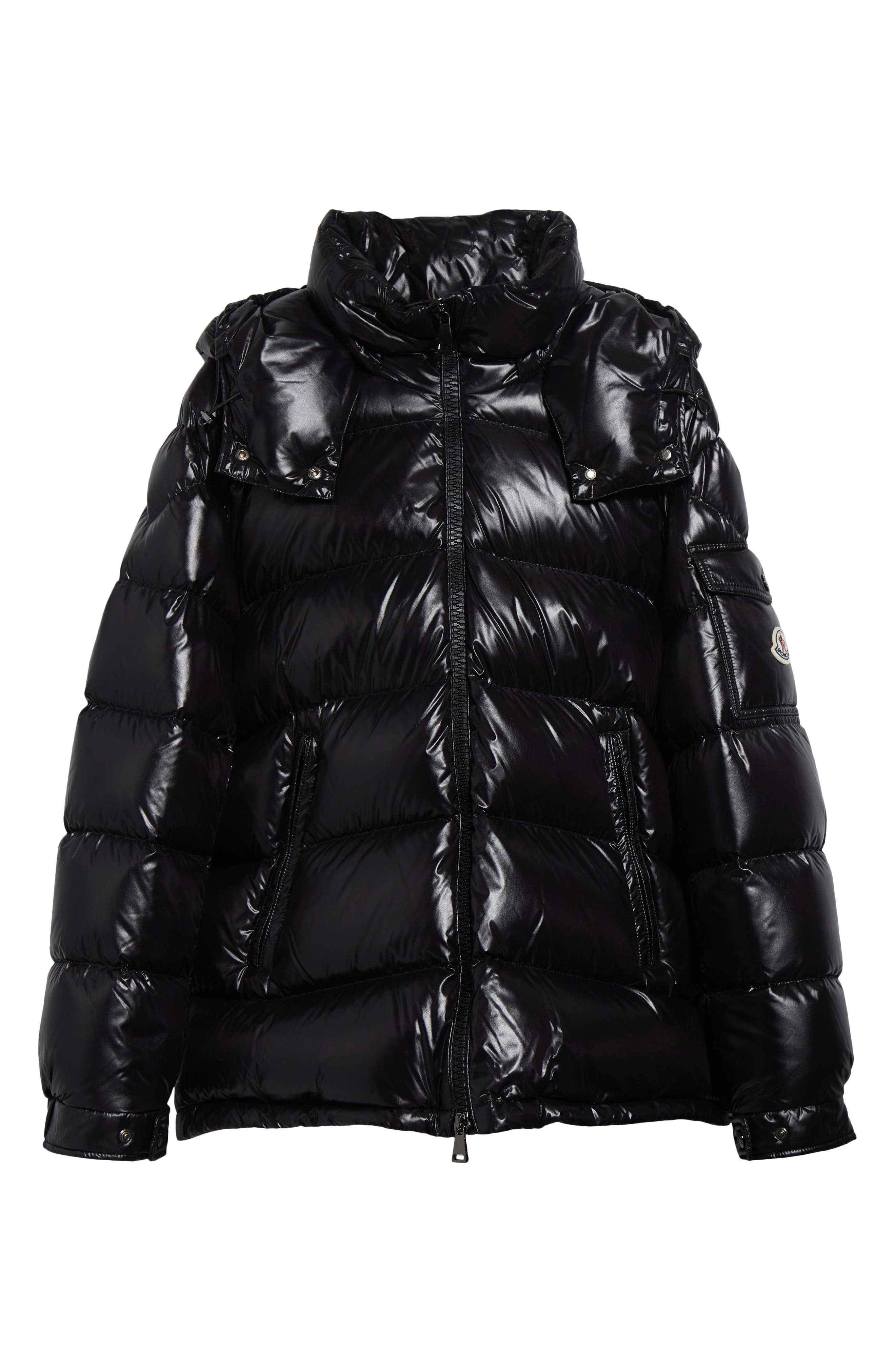 Moncler Maire Hooded Short Down Puffer Jacket in Black/black at Nordstrom - 6