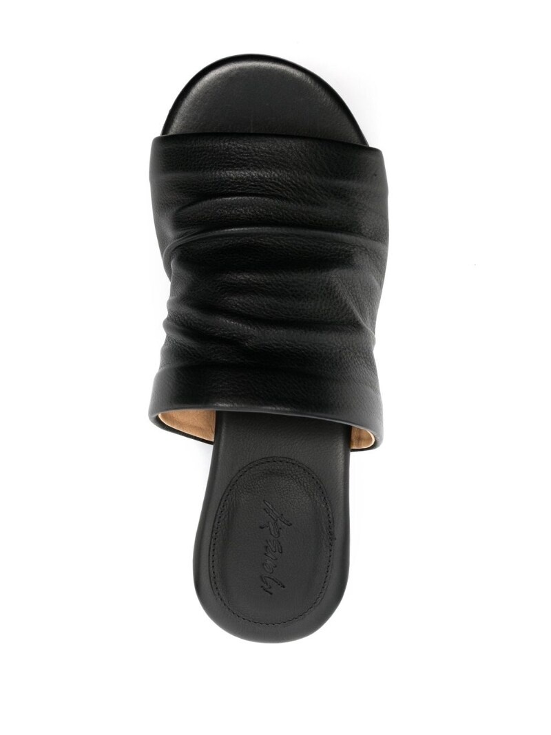 leather 50mm mules - 4