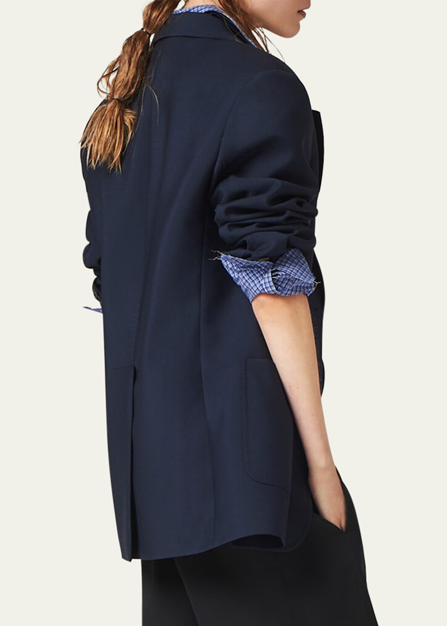 Logo-Embroidered Mohair Blazer - 3