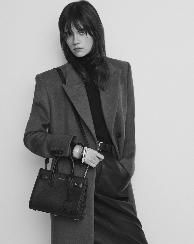 SAINT LAURENT SAC DE JOUR IN SUPPLE GRAINED LEATHER - NANO outlook