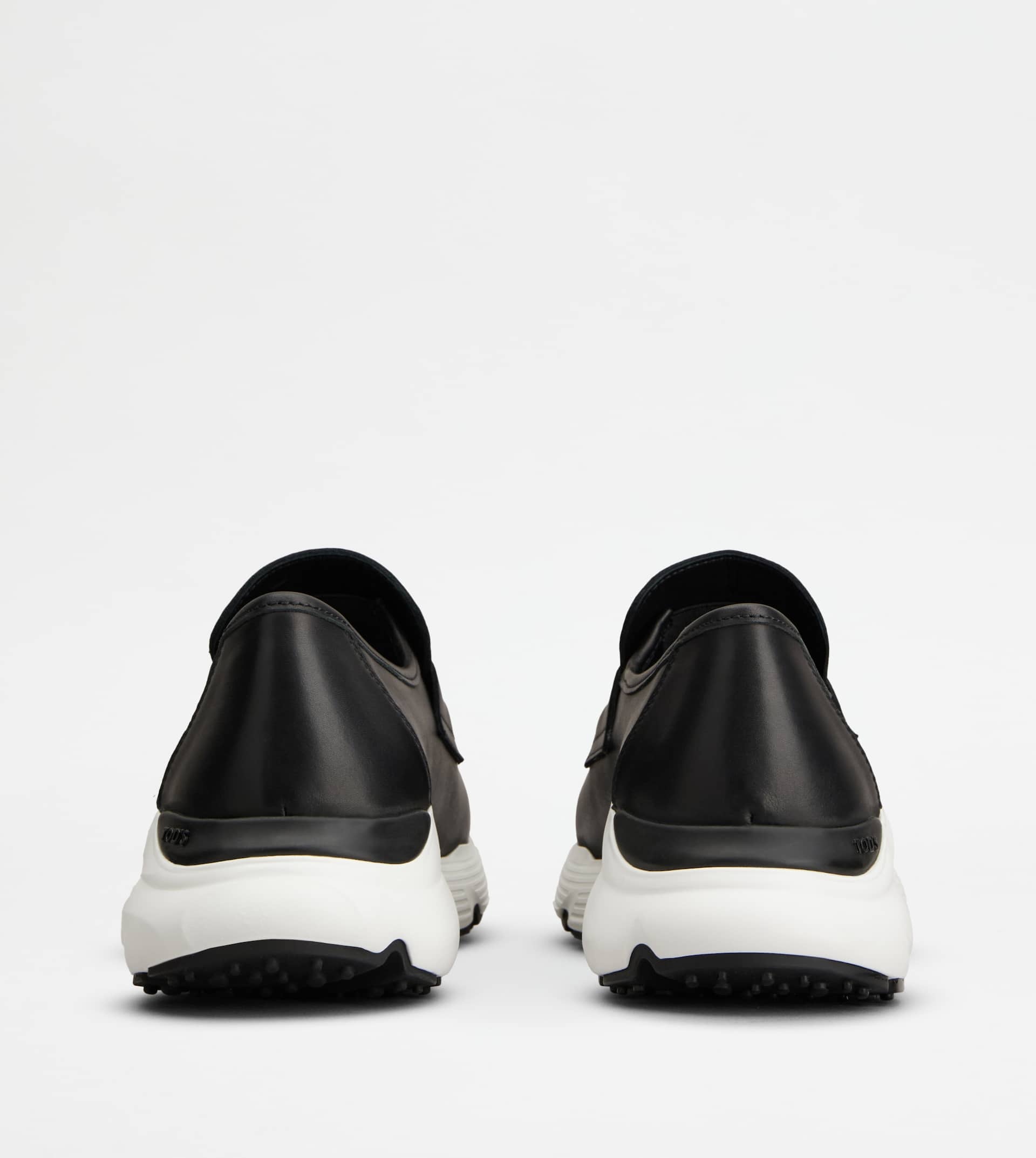 SPORTY LOAFERS IN LEATHER - BLACK - 3