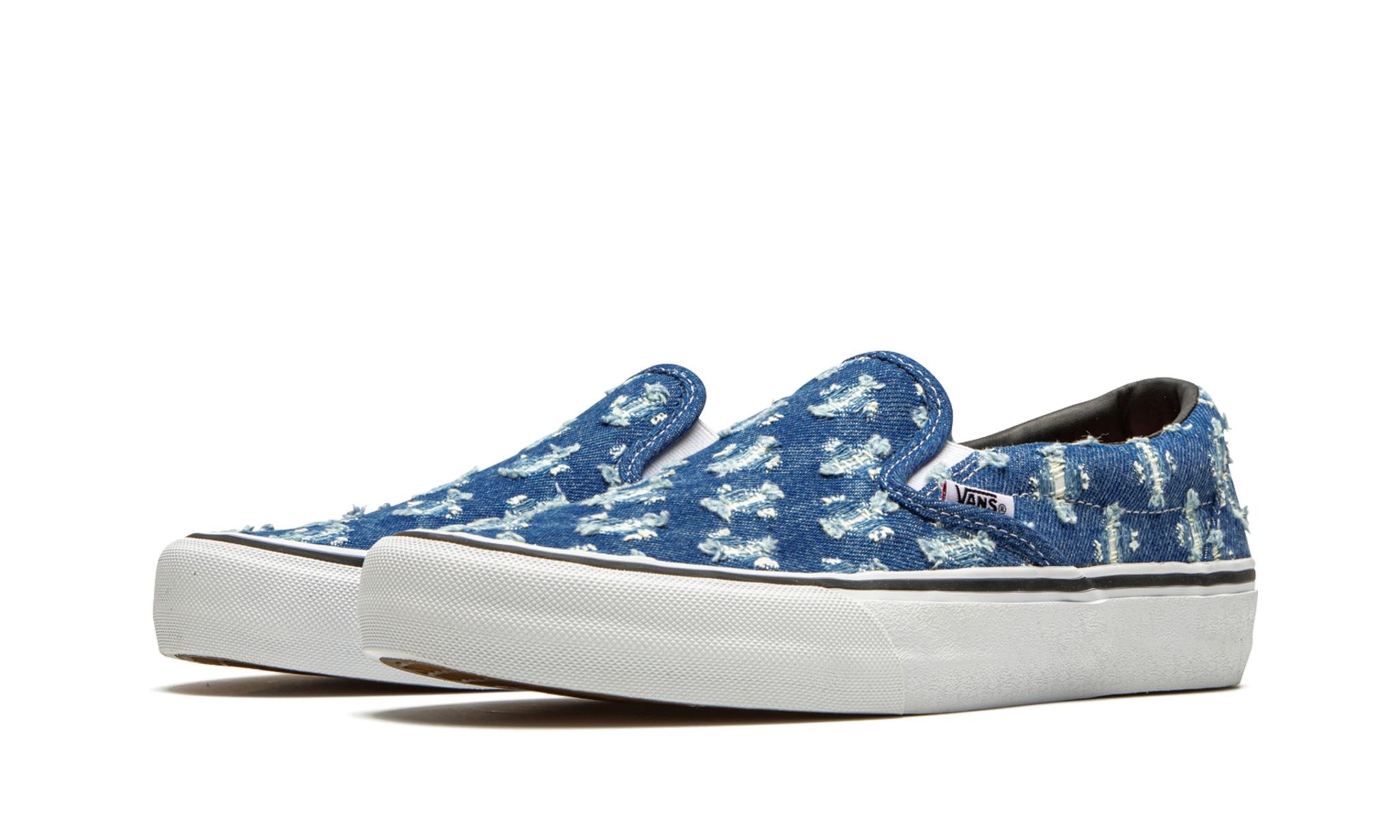 Slip-On Pro "Supreme - Blue Hole Punch Denim" - 2