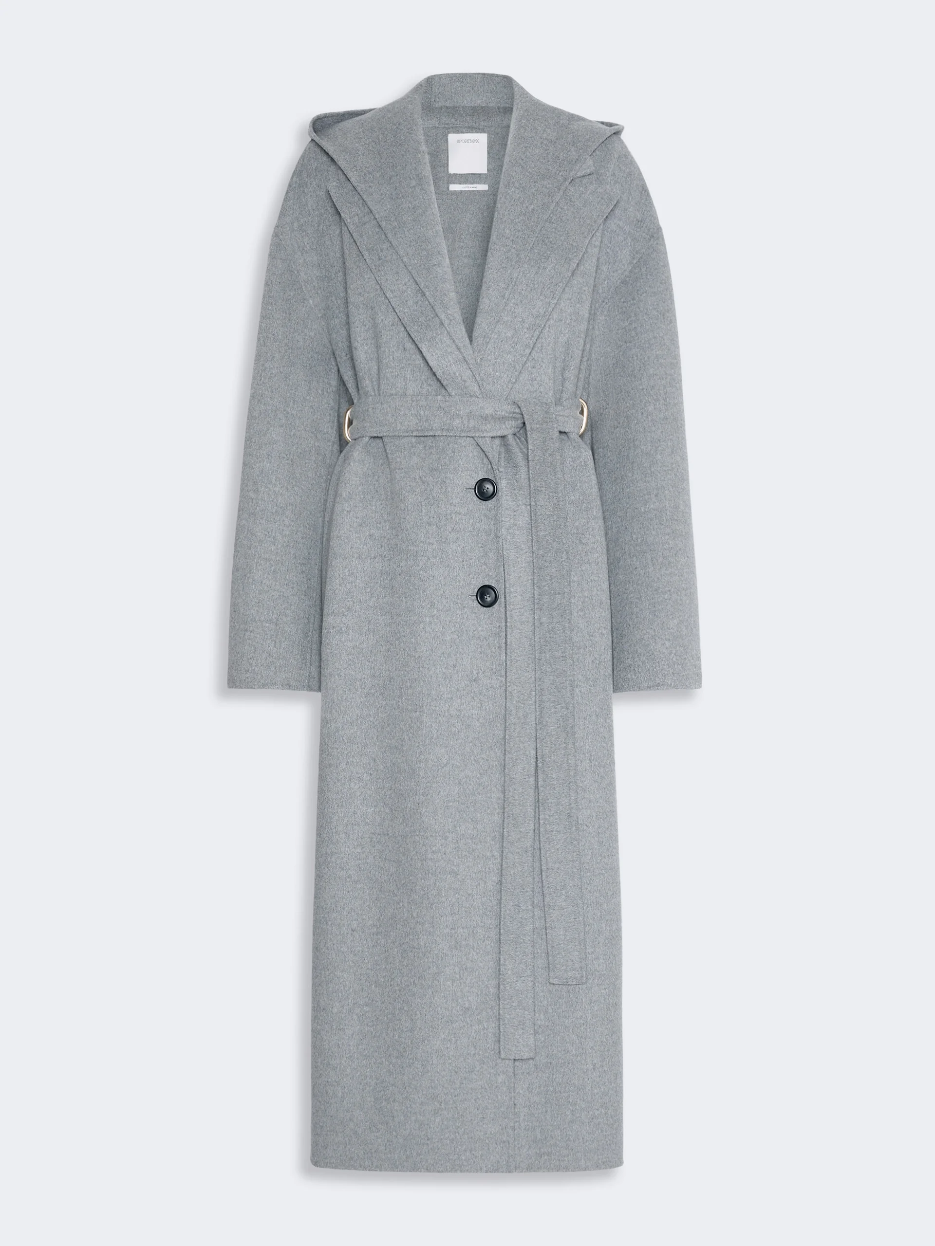 OLMO Oversized pure wool coat - MEDIUM GREY - 1