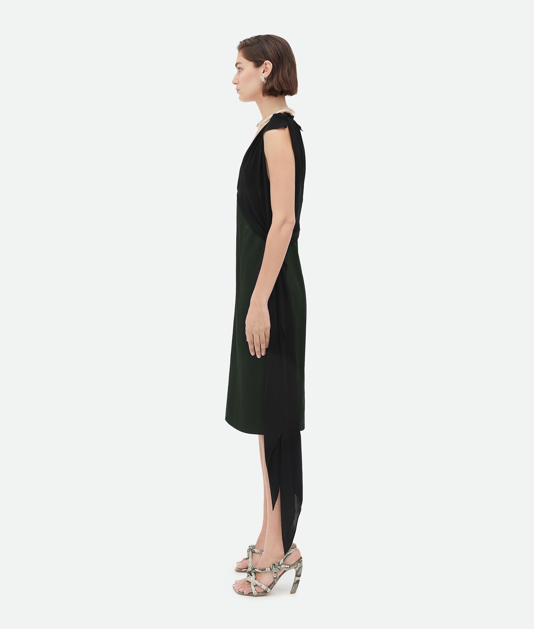 Fluid Silk Midi Dress - 2