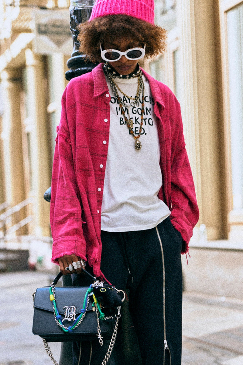 SHREDDED SEAM DROP NECK SHIRT 1
