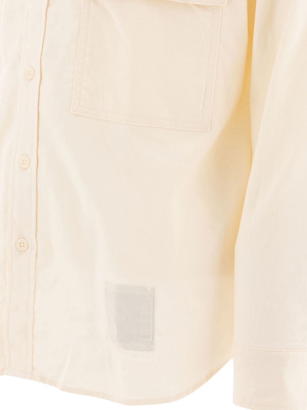 cotton-silk blend shirt - 4