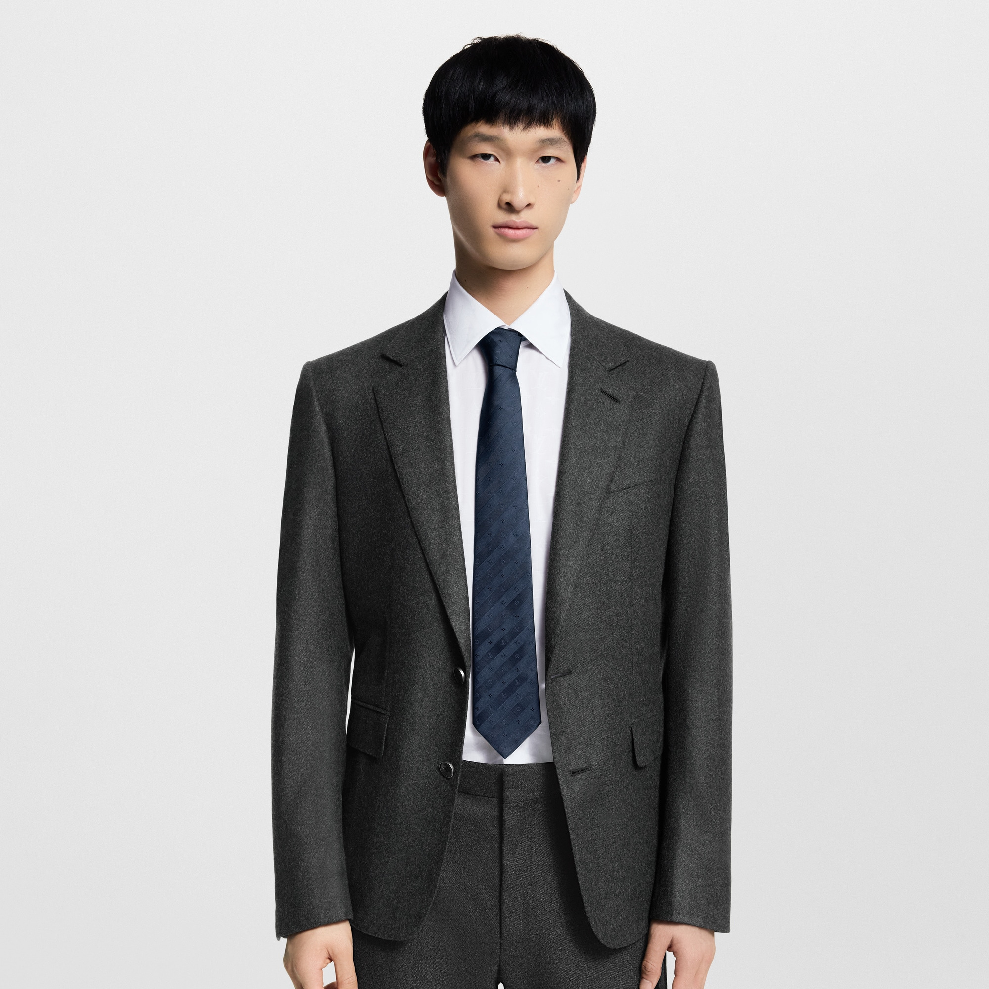 Monogram Stripy Tie - 5