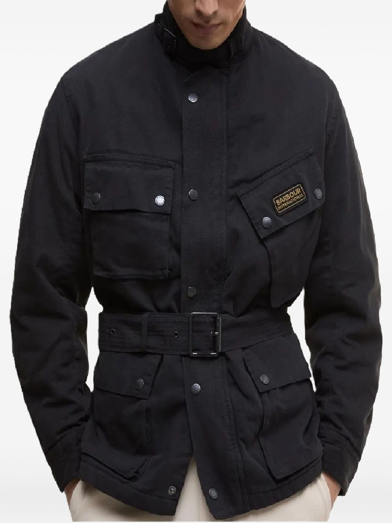 Barbour A7 belted jacket outlook