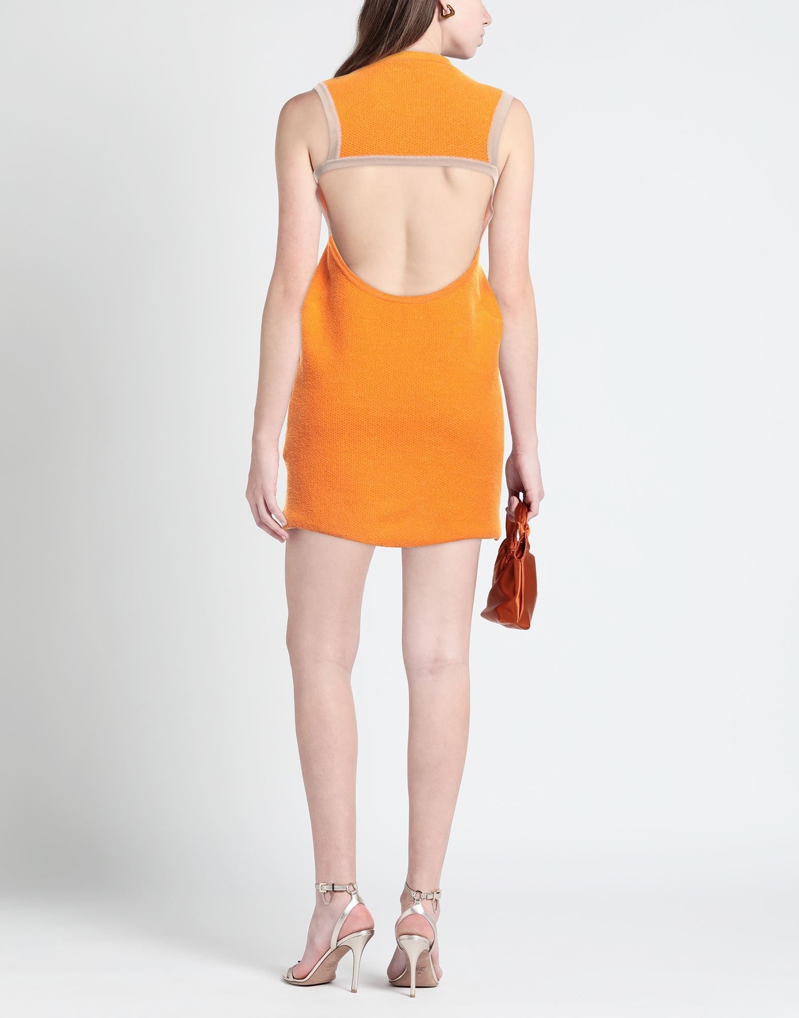 Orange Women's Short Dress - 4