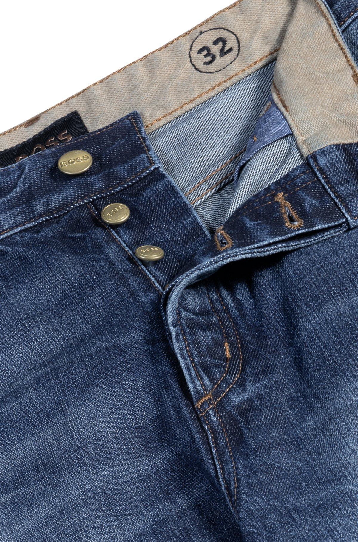 CLASSIC-FIT JEANS IN BLUE SELVEDGE DENIM - 6