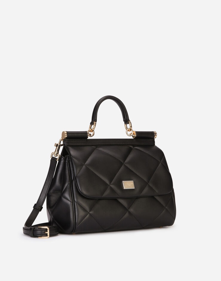 Medium Sicily bag in aria matelassé calfskin - 3