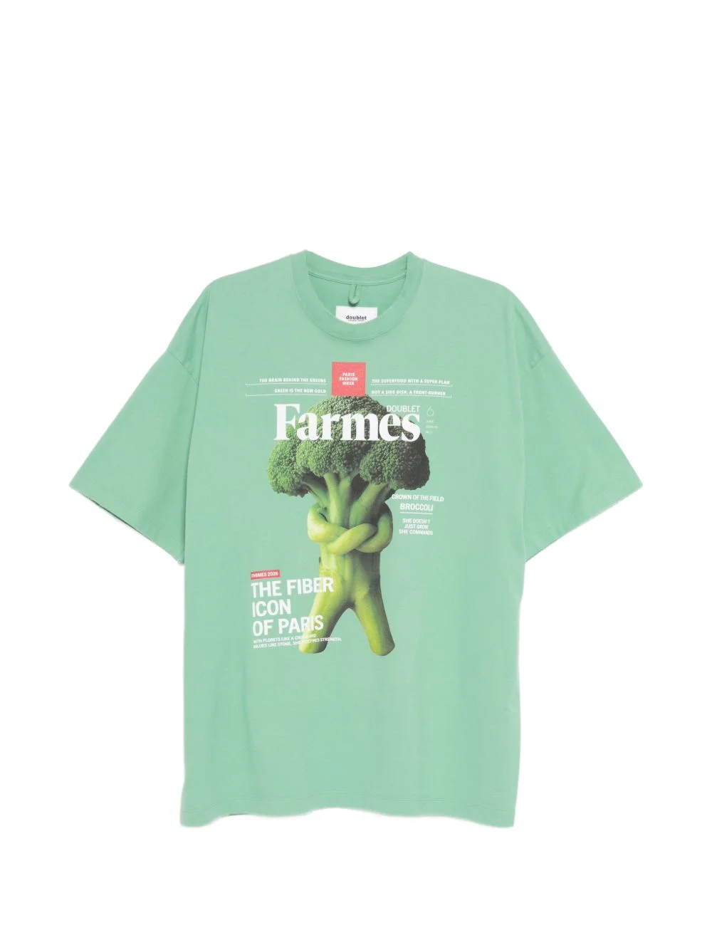 printed round-neck T-shirt - 1