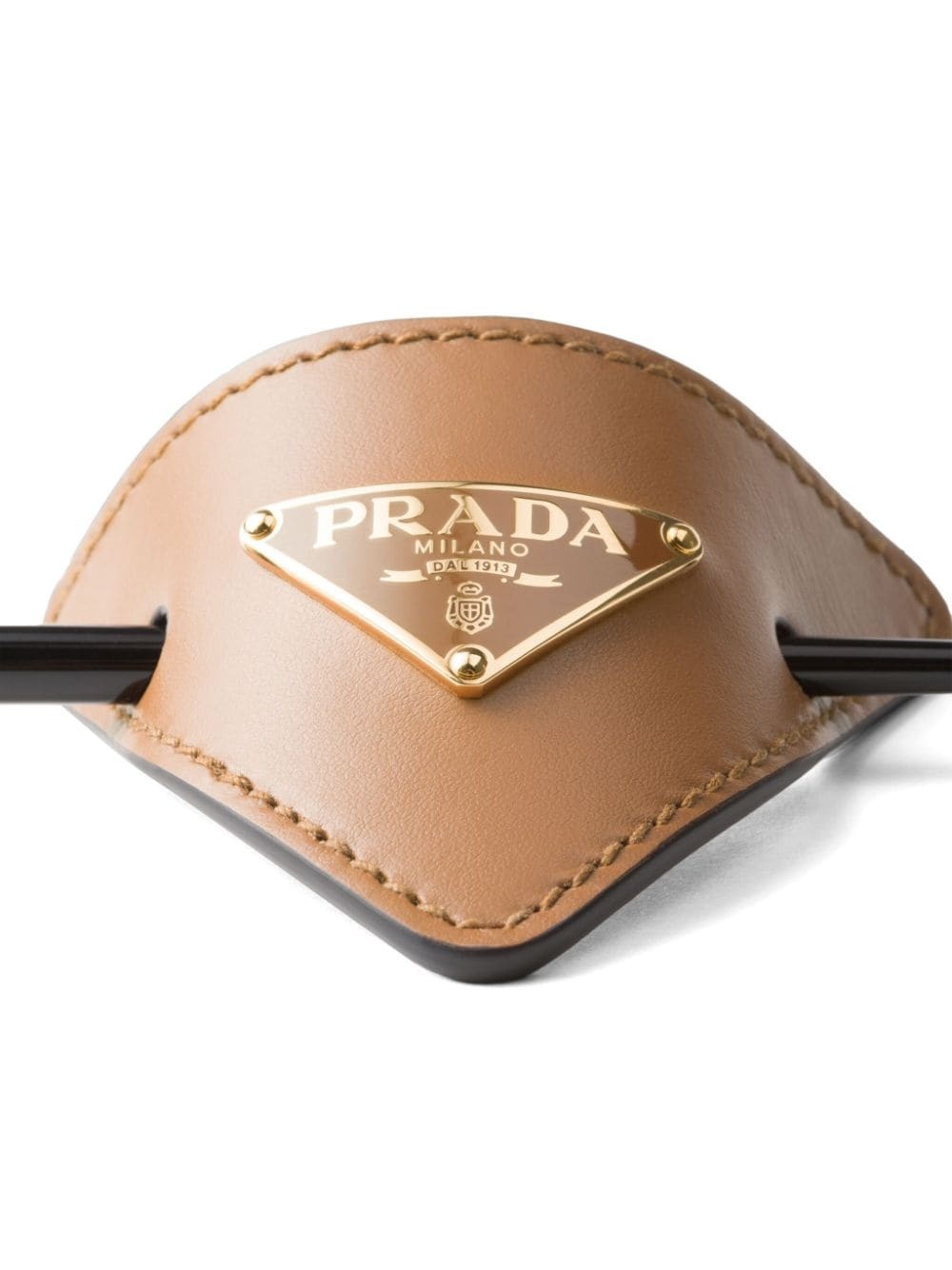 leather hair clip - 2