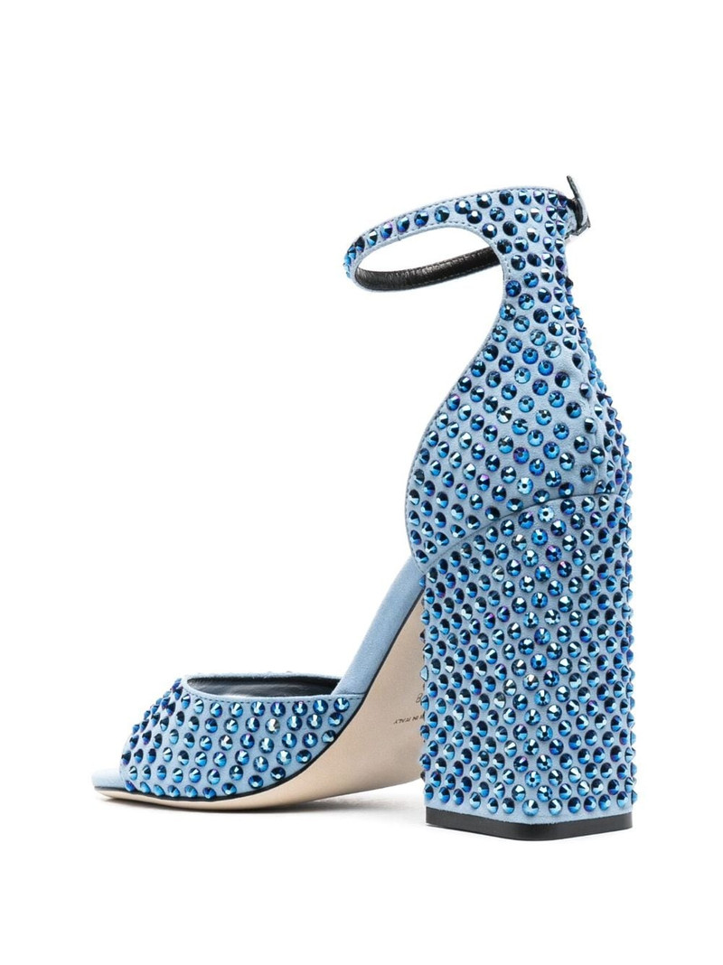 Holly Fiona 100mm rhinestone sandals 3