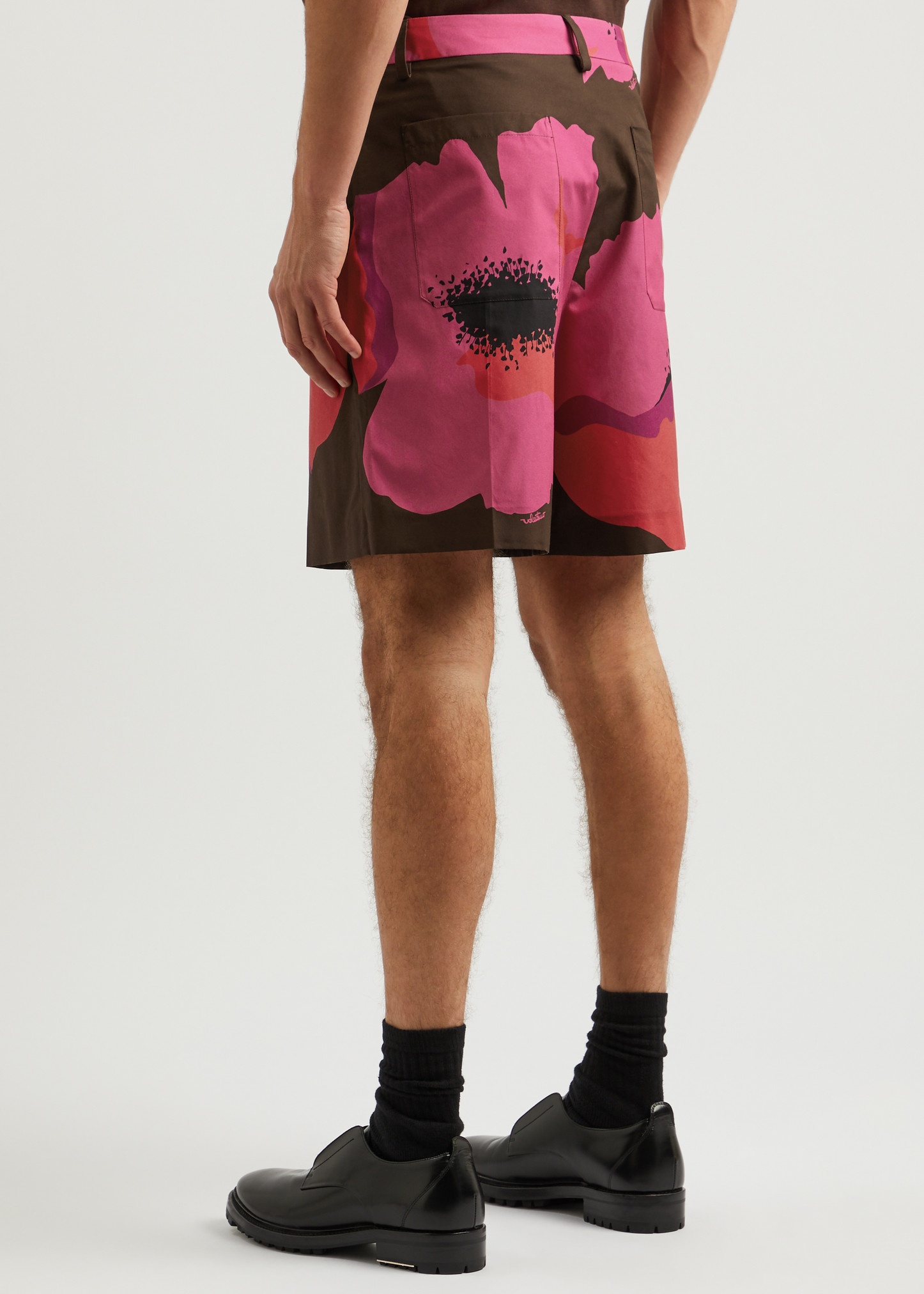 Floral-print cotton shorts - 3