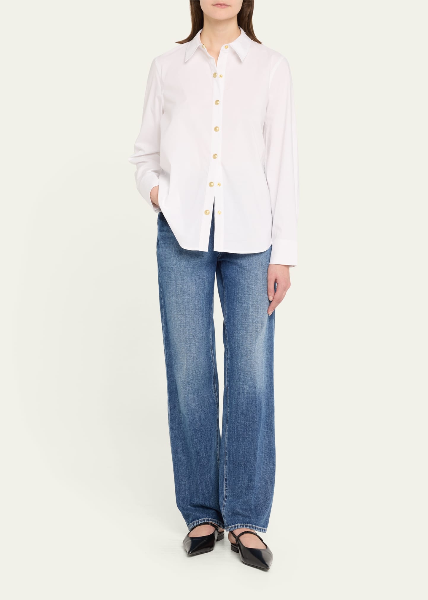 Ellery Button-Front Blouse - 2