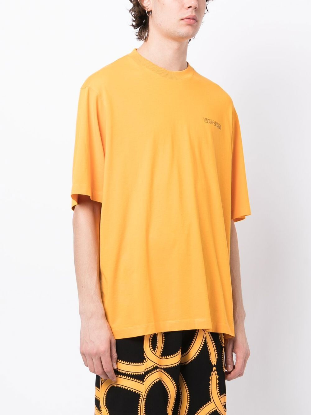 TEMPERA CROSS OVER T-SHIRT OCHER YELLOW - 3