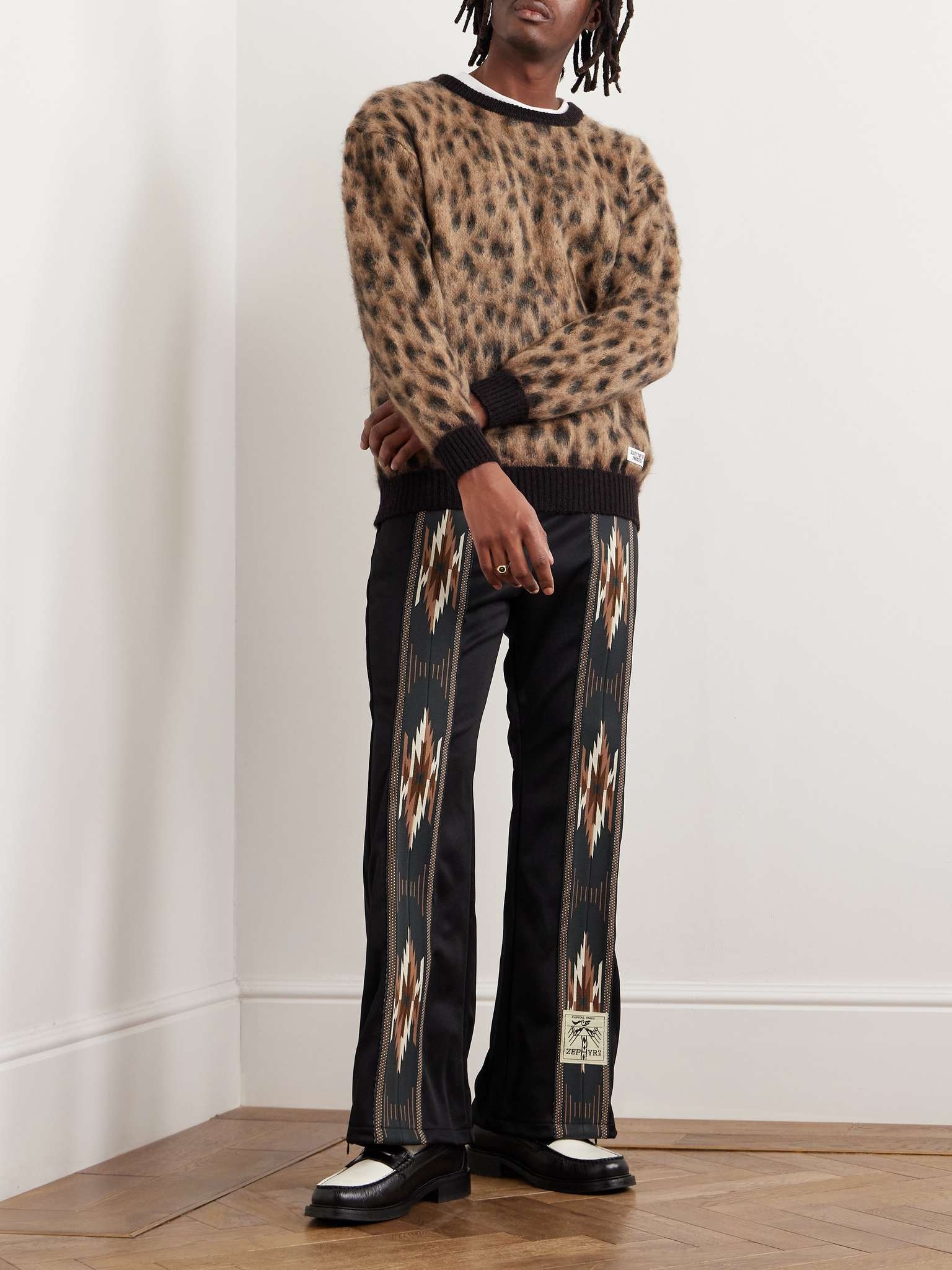 Leopard-Jacquard Knitted Sweater - 2