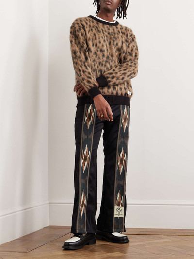 WACKO MARIA Leopard-Jacquard Knitted Sweater outlook
