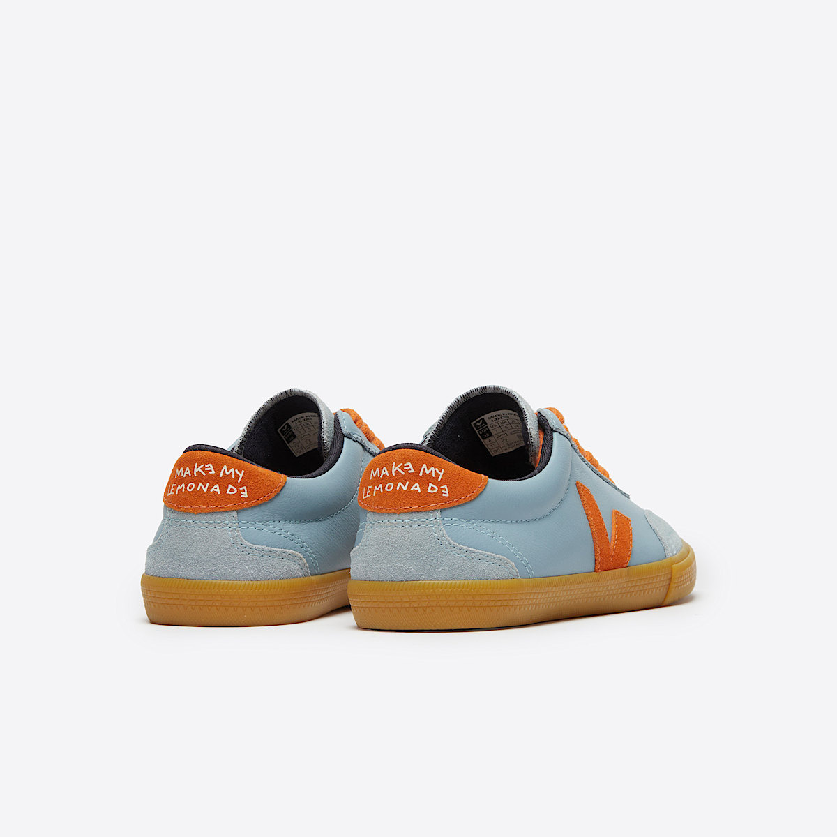 VOLLEY LEATHER VEJA X MAKE MY LEMONADE STEEL PUMPKIN - 3