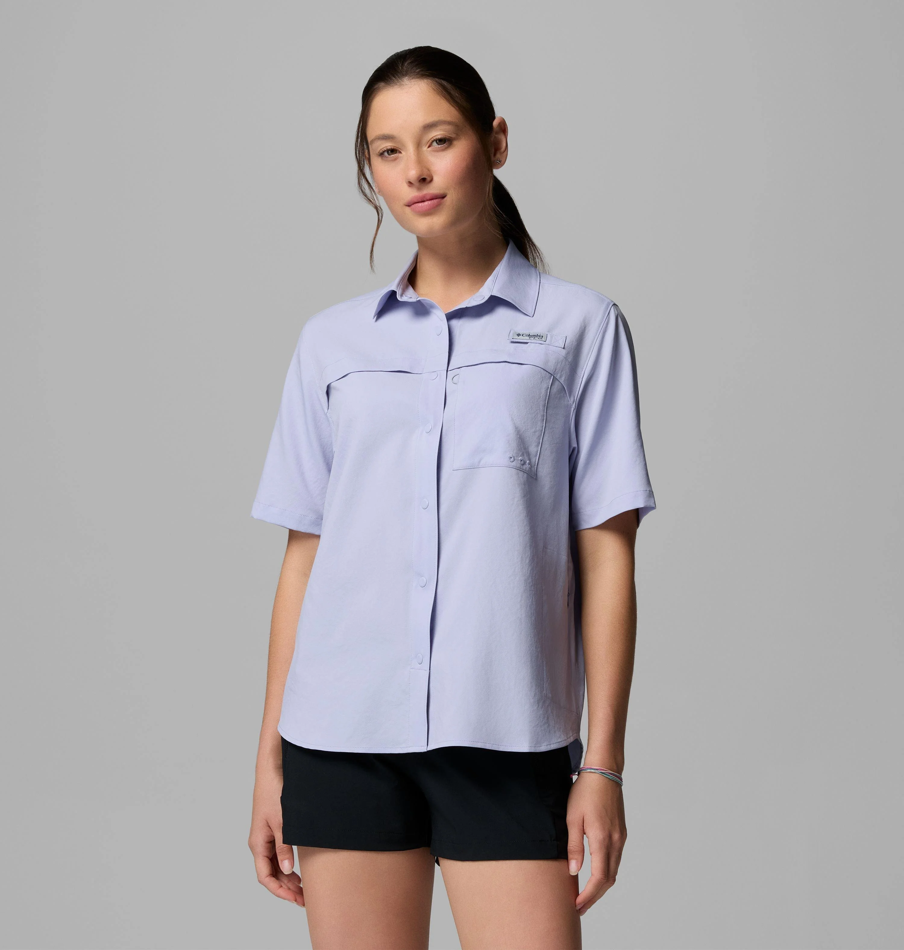 Women's PFG Castback Woven Short Sleeve Shirt - 1