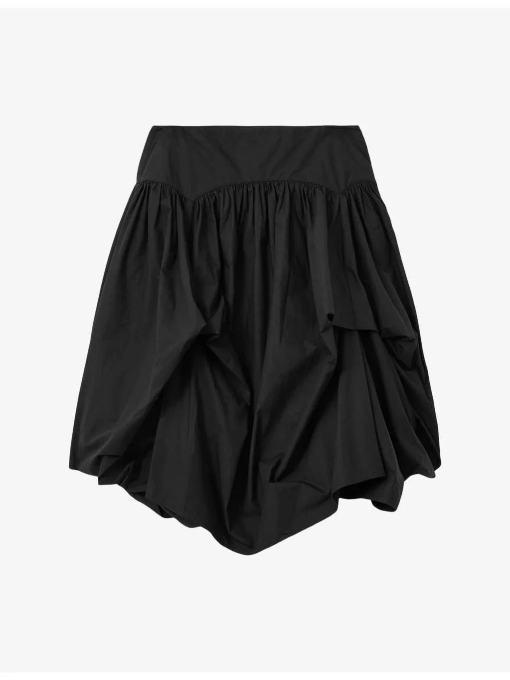 Juniper Asymmetric-Hem Cotton Mini Skirt - 1