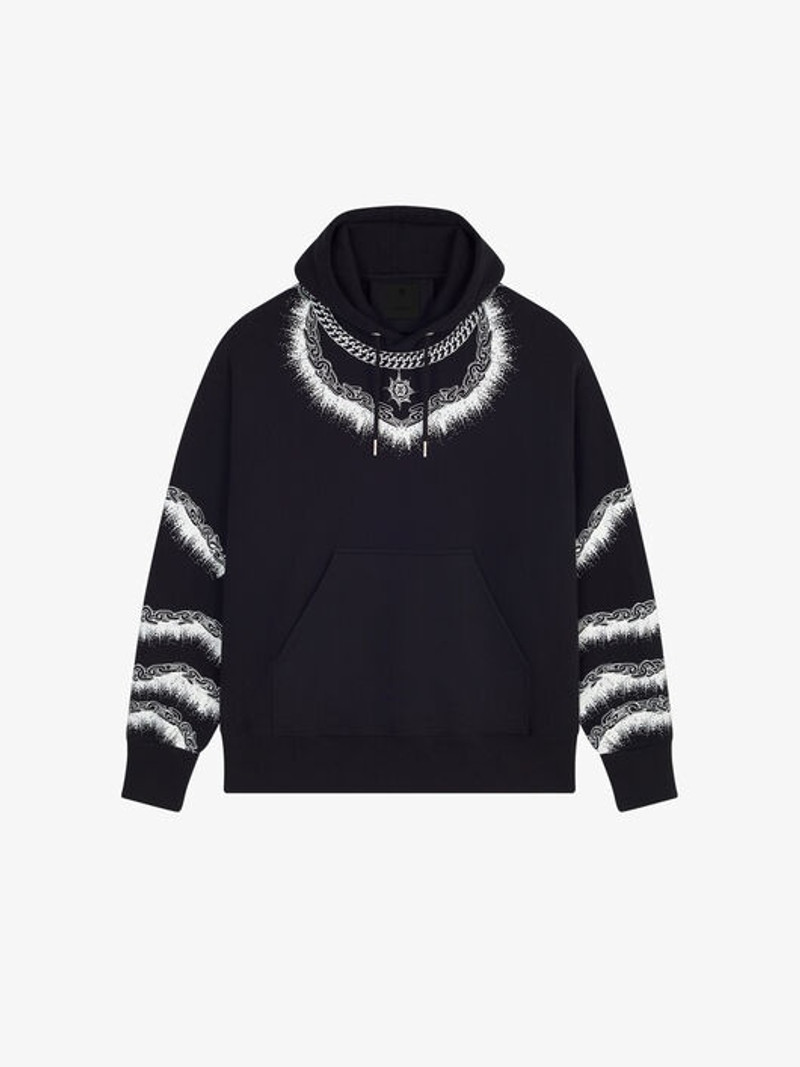 OVERSIZED CHAIN PRINTED HOODIE 1