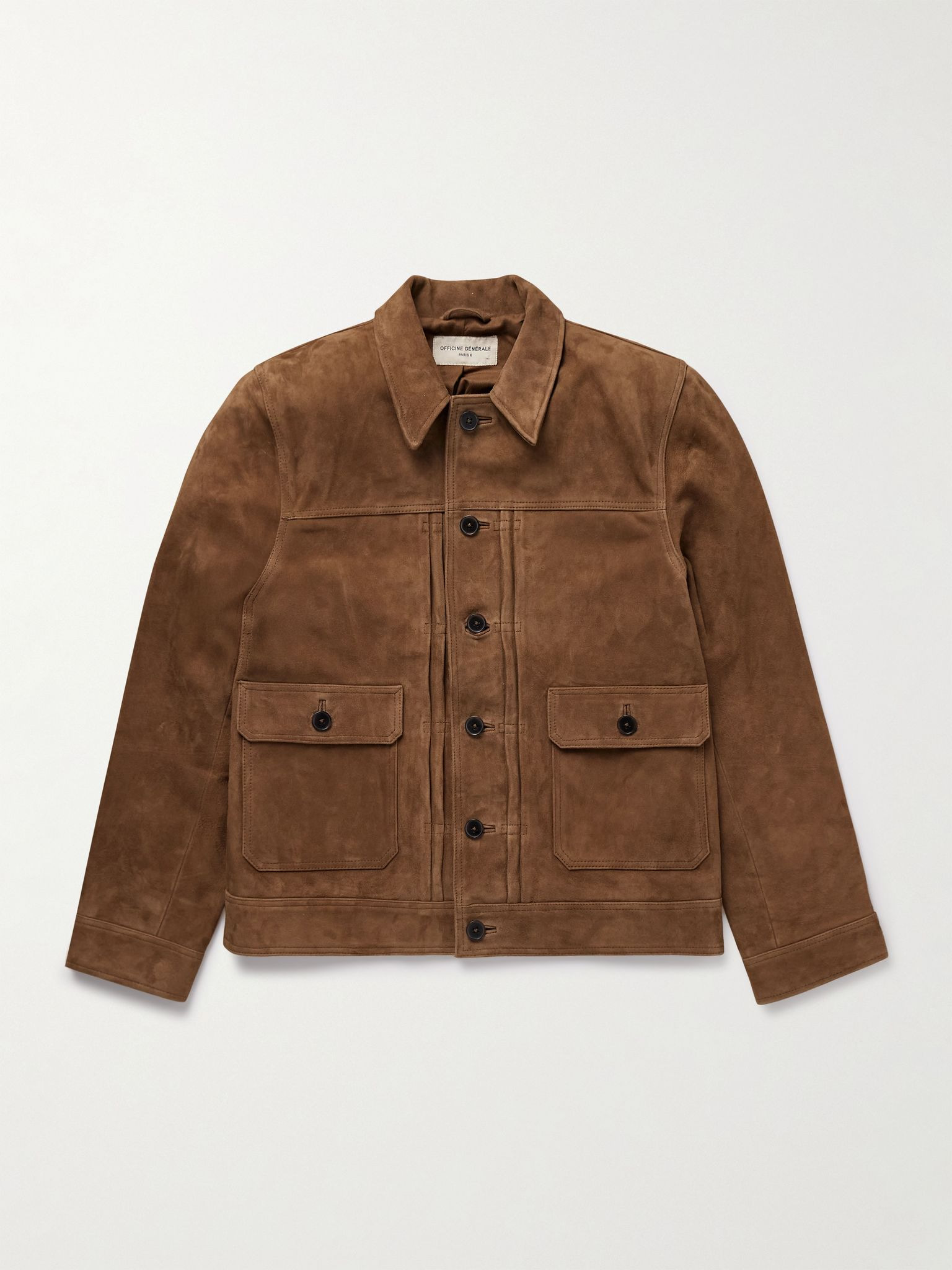 Lazlo Suede Jacket Brown - 1