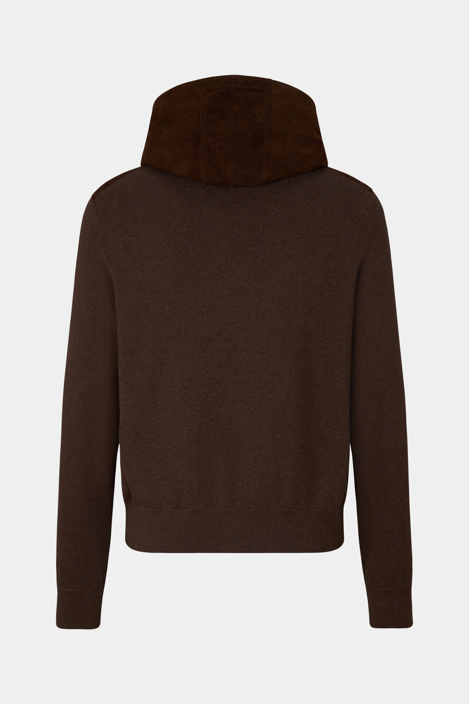 Drax Leather knit jacket in Brown - 7