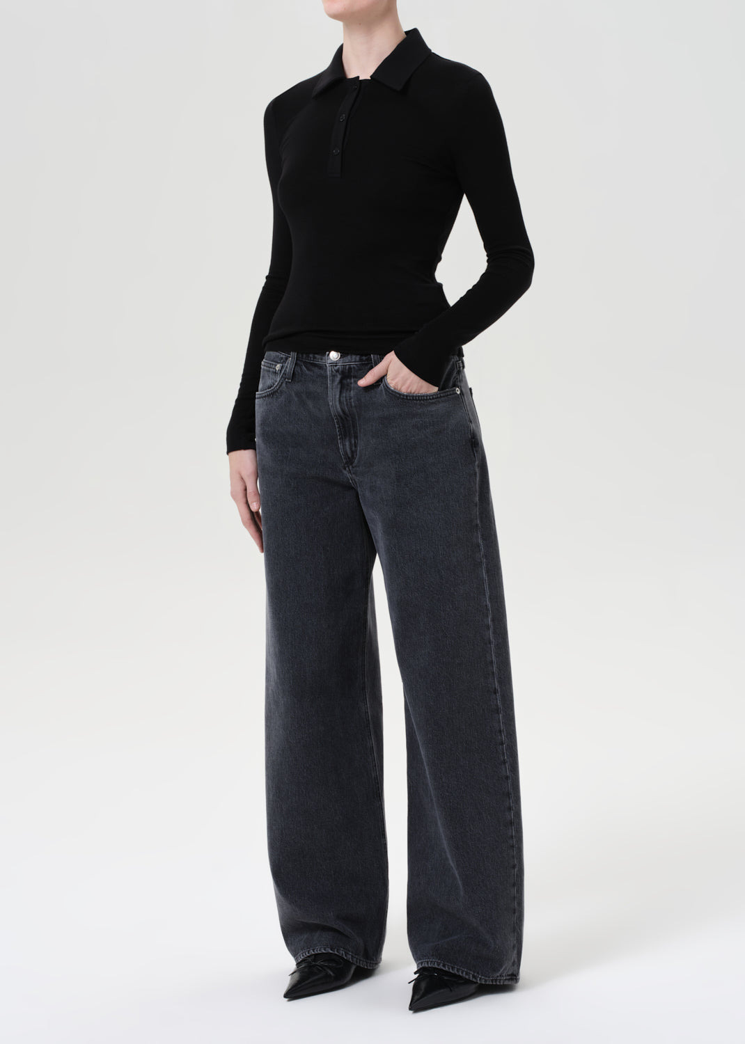 AMOS POLO IN BLACK - 4