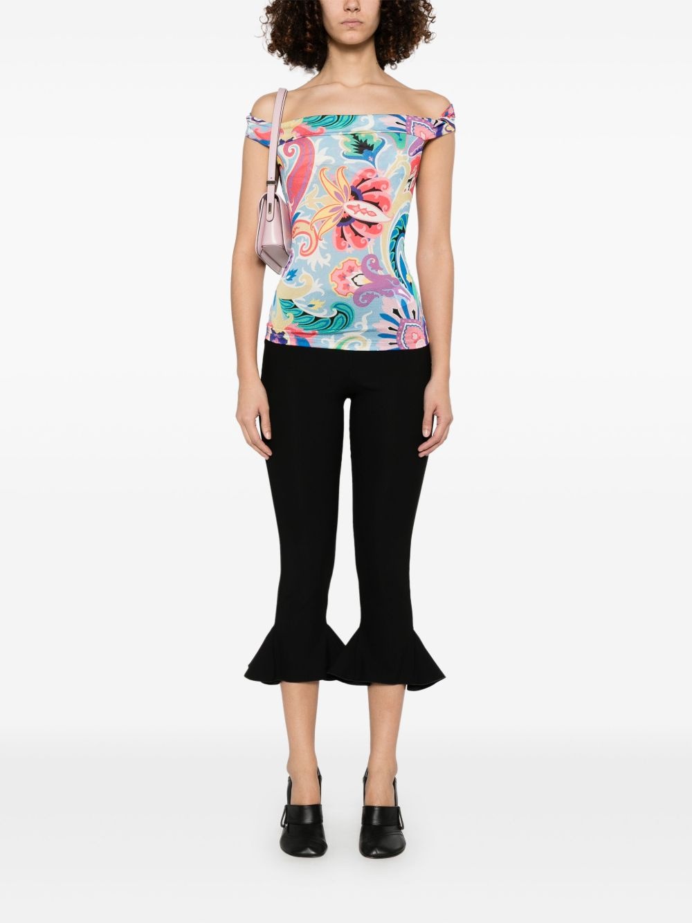 paisley-print tank top - 2