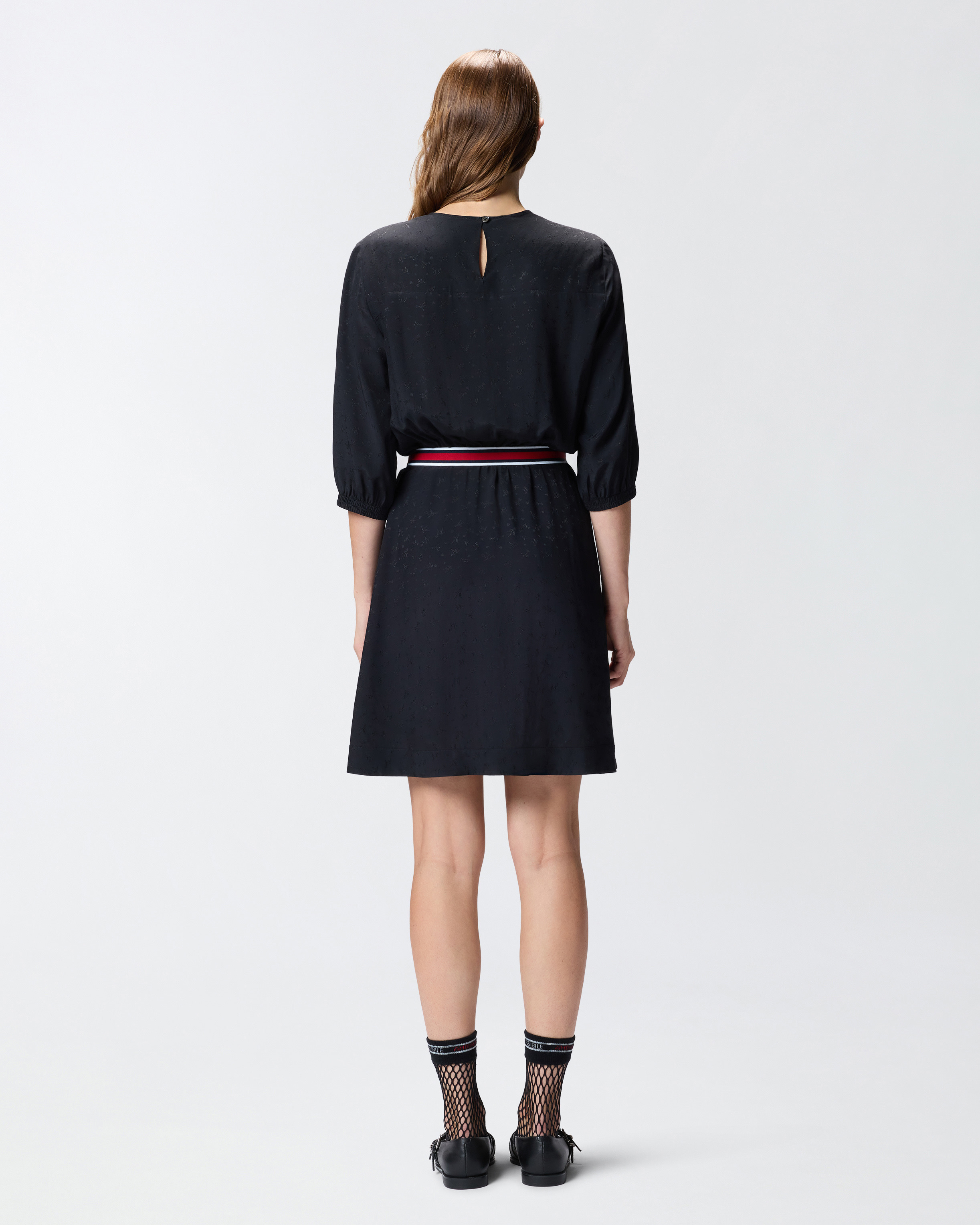VISCOSE JACQUARD DRESS - 4