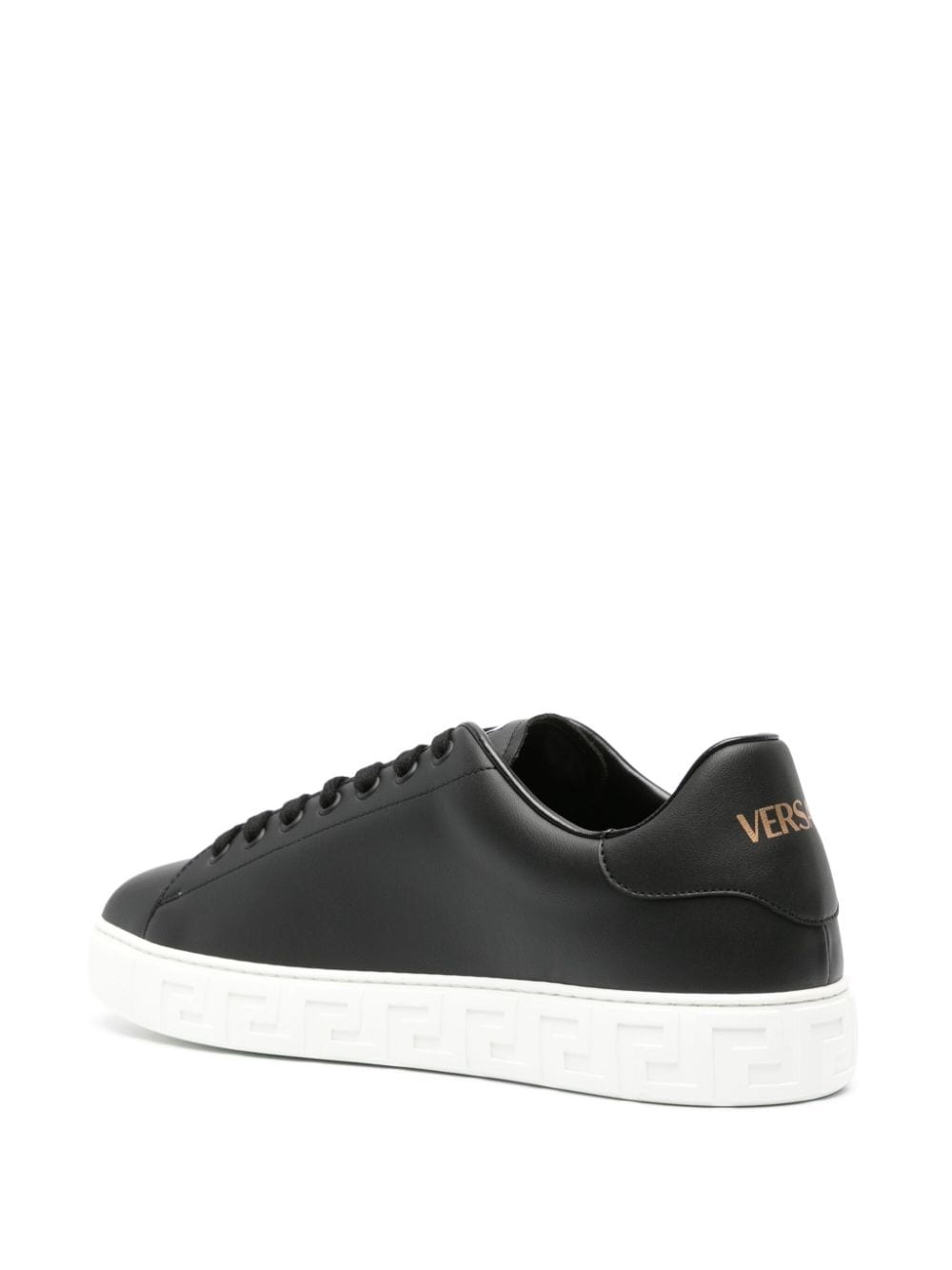 Greca faux-leather sneakers - 3