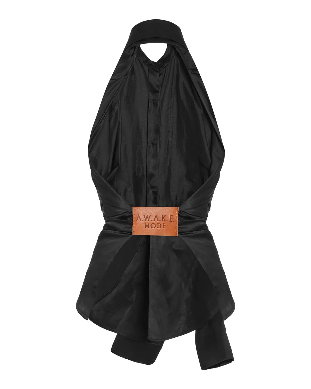 DECONSTRUCTED HALTER NECK SHIRT - 8