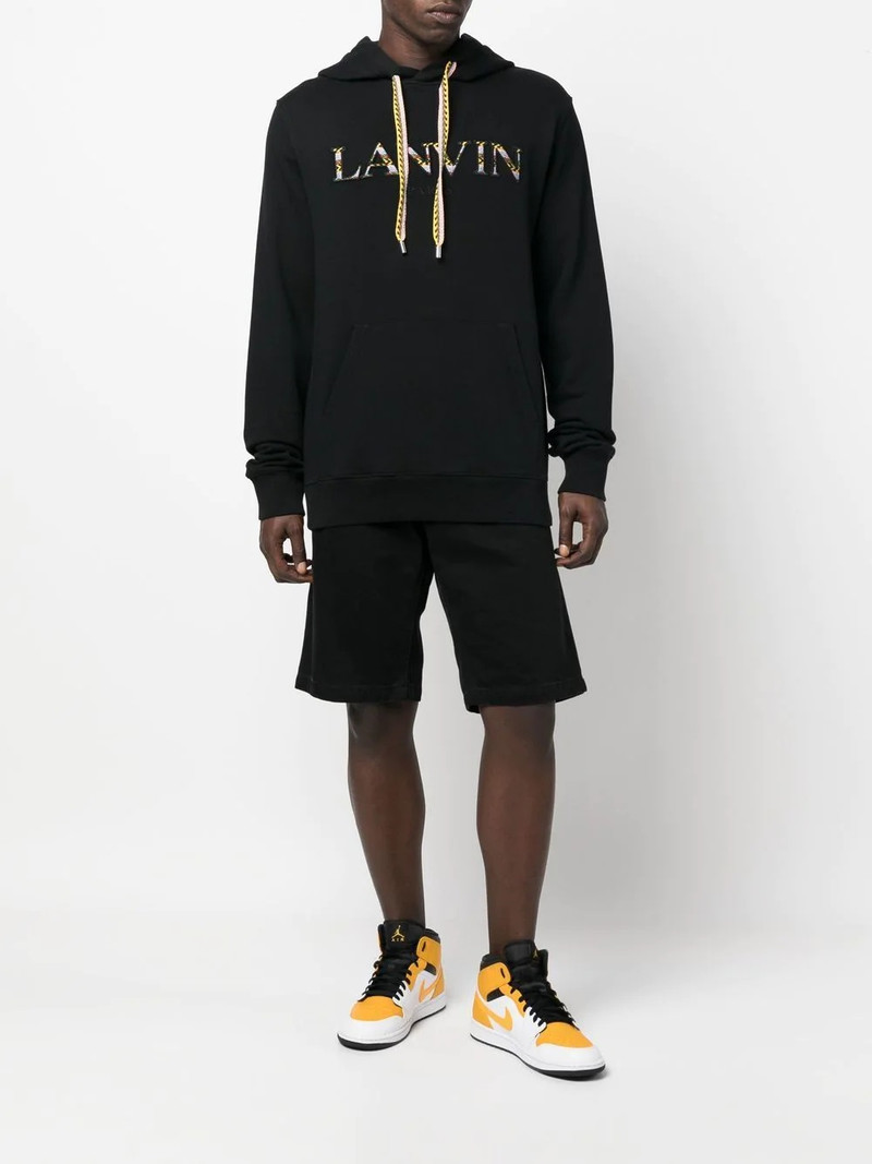Lanvin embroidered-logo hoodie outlook