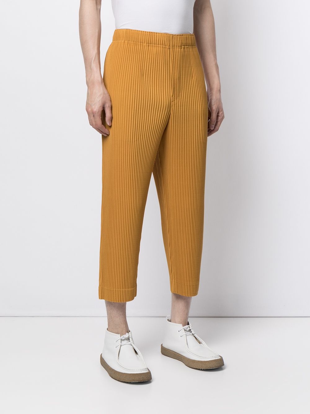 cropped pleated trousers - 3