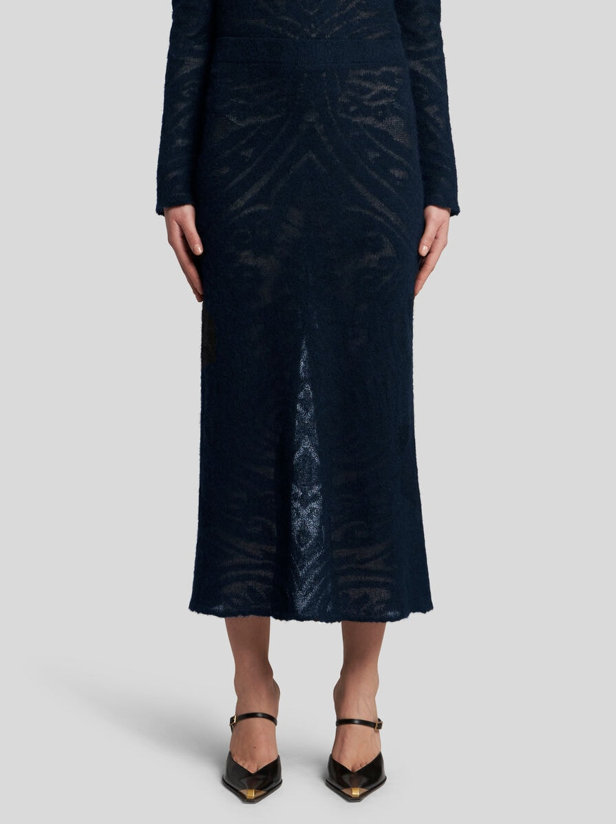 KNIT JACQUARD SKIRT - 2
