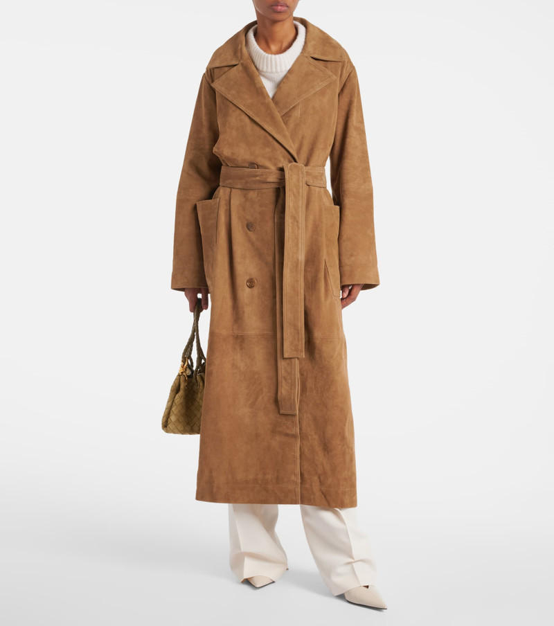 RÓHE Suede wrap coat outlook