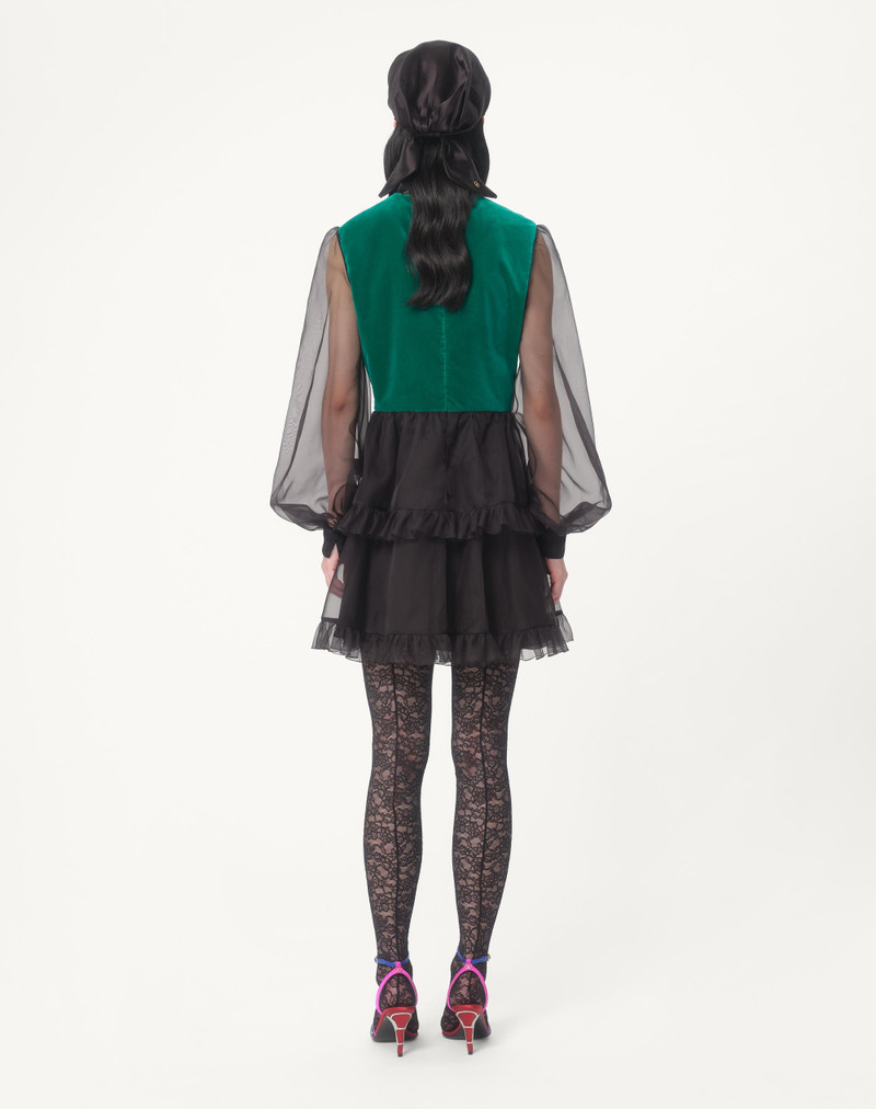 SHORT EMBROIDERED ORGANZA DRESS 9