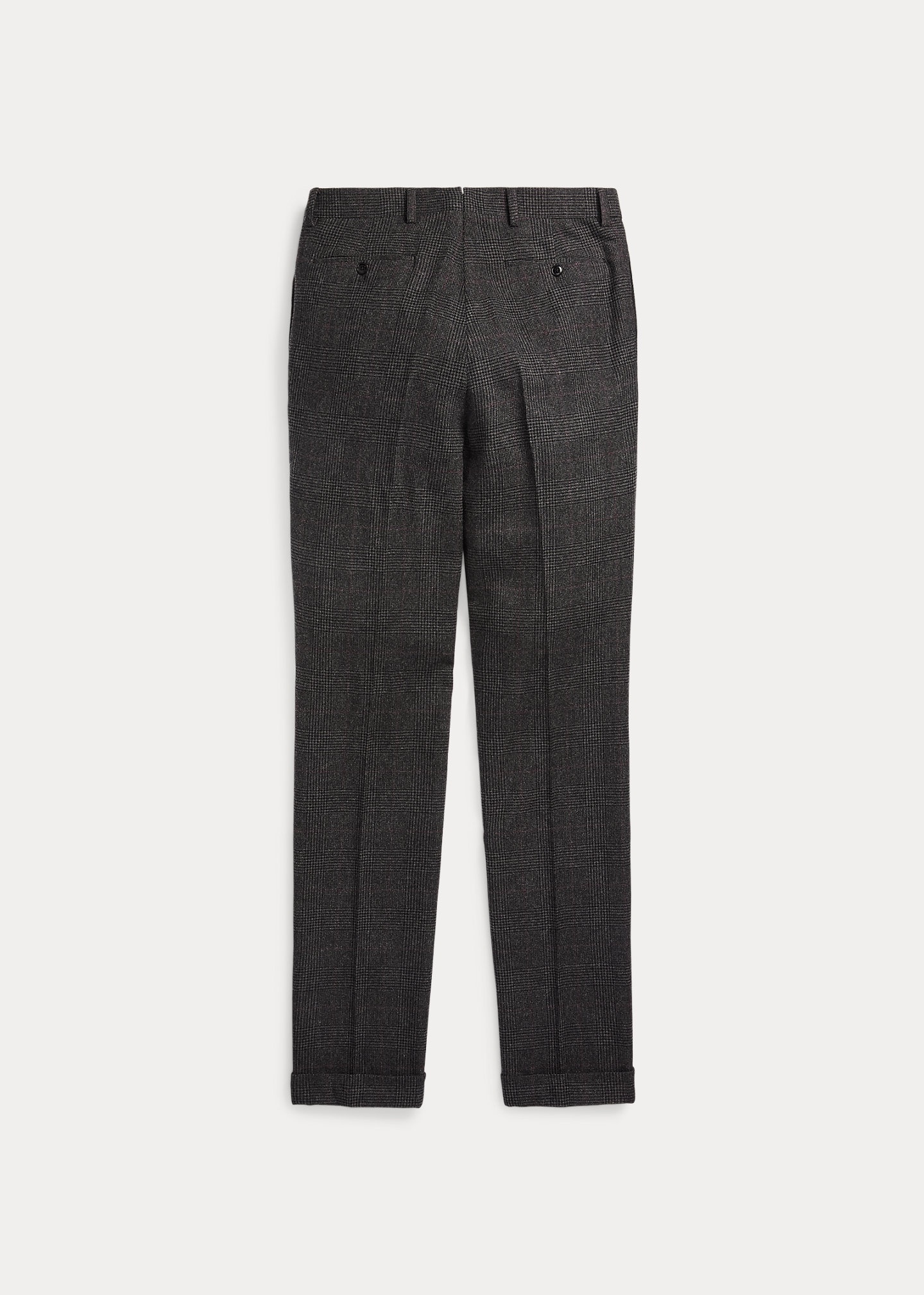 Slim Fit Plaid Tweed Suit Trouser - 6