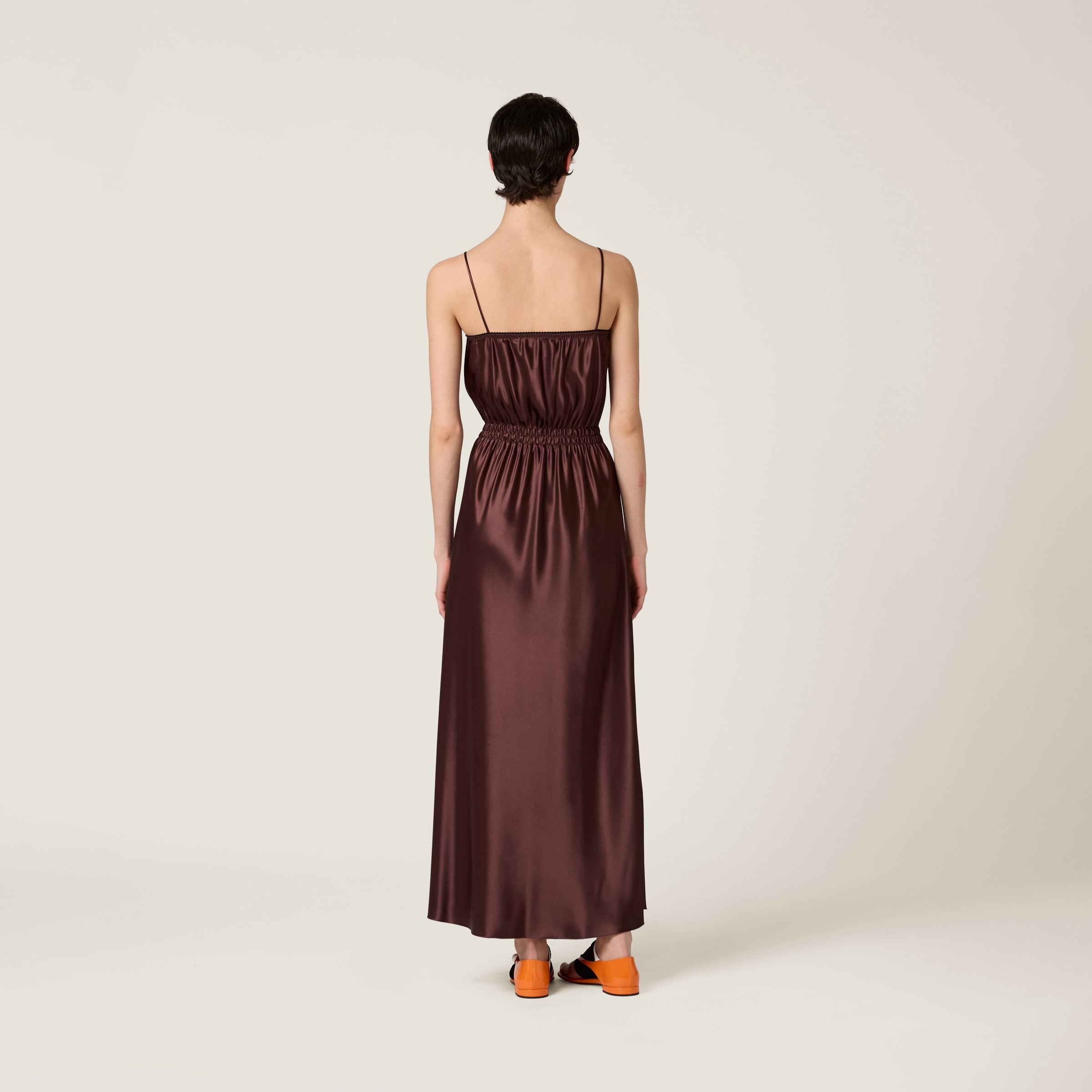 Long satin dress - 3