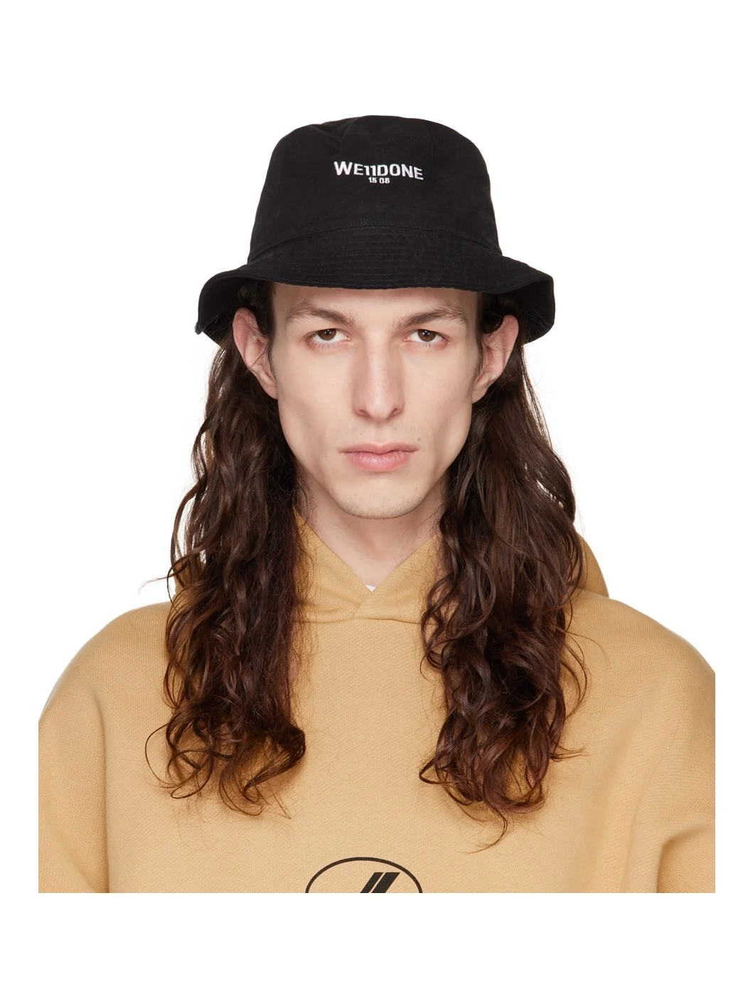 Black Washed Bucket Hat - 1
