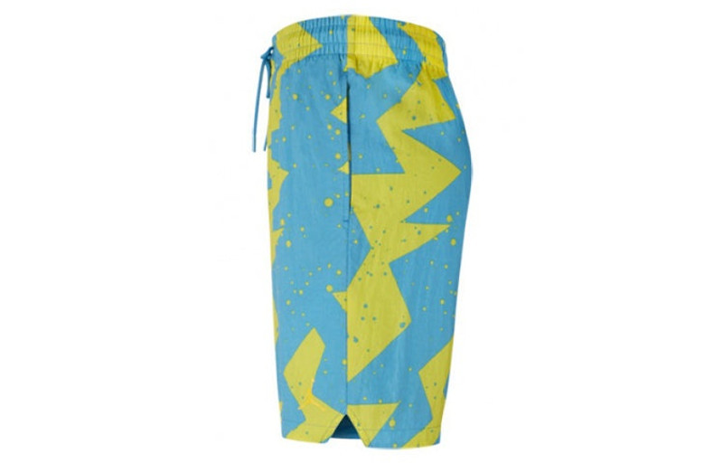 Jordan Air Jordan Jumpman Poolside 9 Breathable Casual Shorts Blue CJ4702-446 outlook