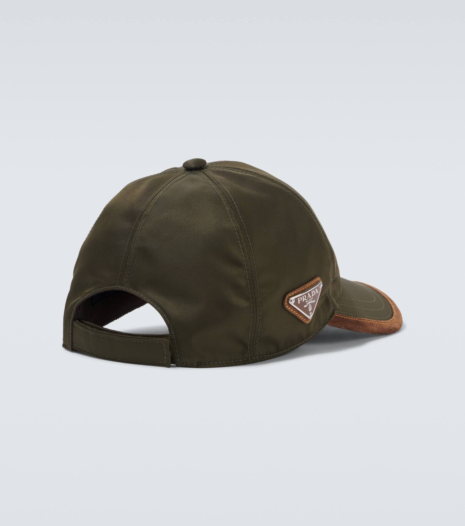 Re-Nylon suede-trimmed baseball cap - 4