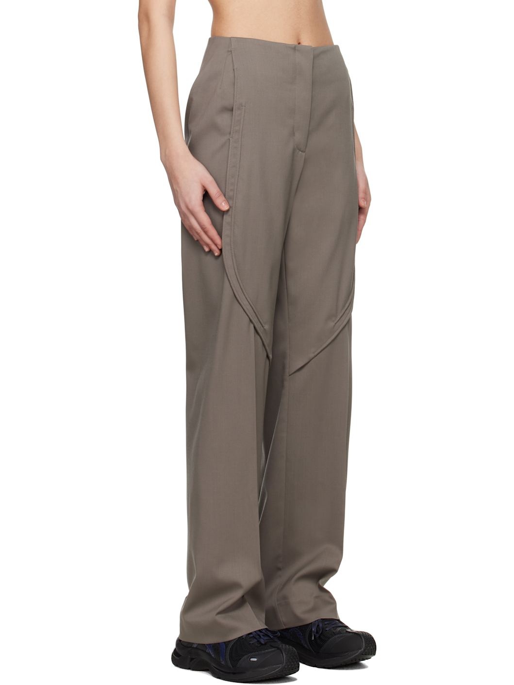 Gray Seneca Tailored Trousers - 2