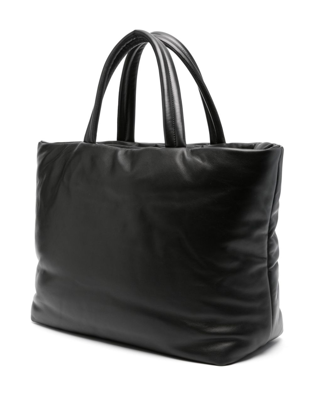 logo-debossed leather tote bag - 3