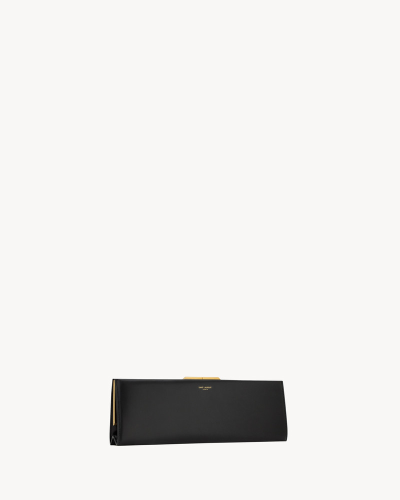 MIDNIGHT LARGE CLUTCH IN SMOOTH LEATHER 4