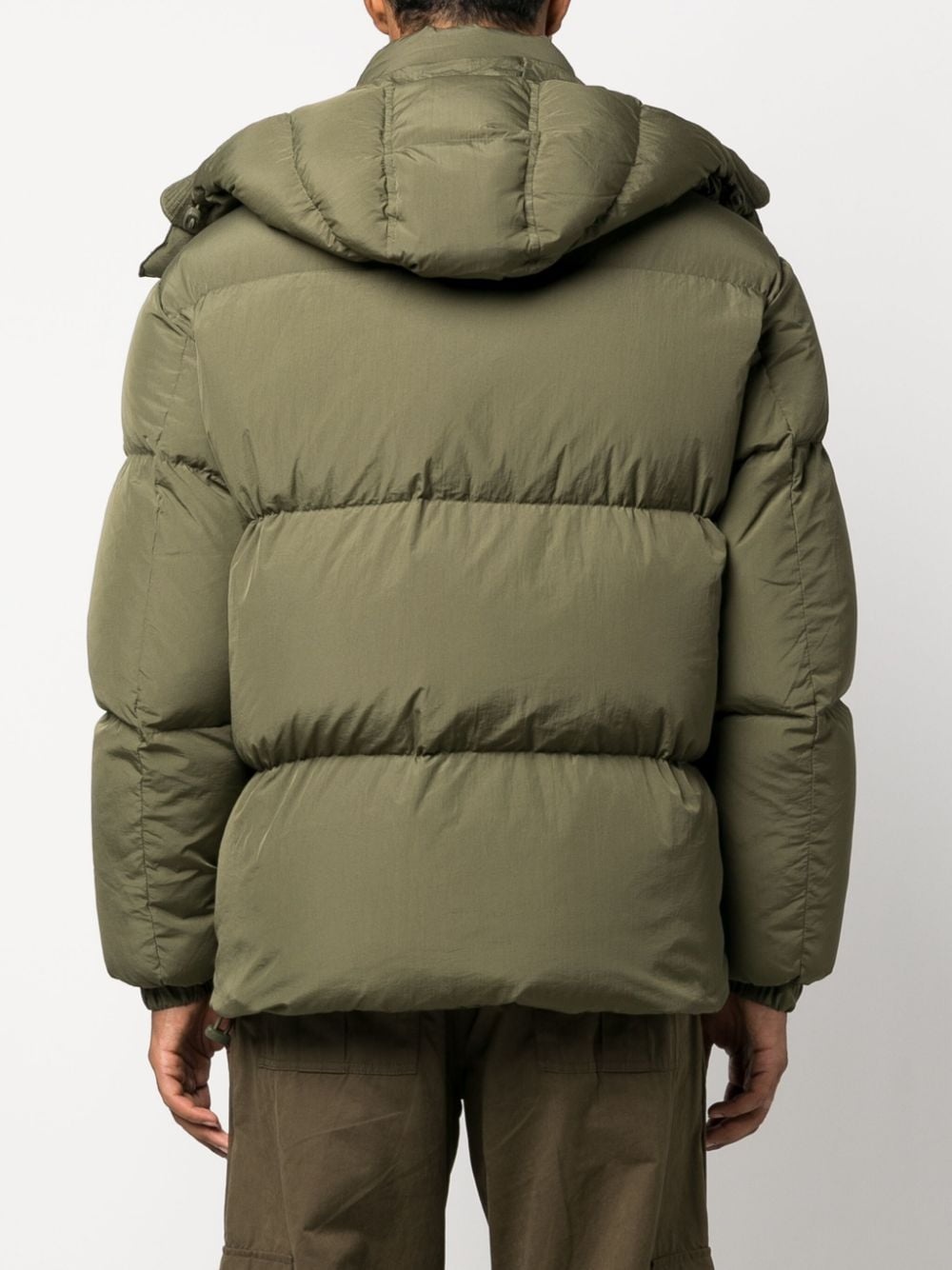 hooded zip-up padded jacket - 4