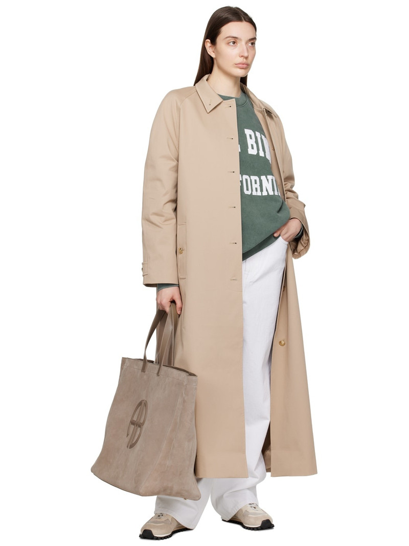 ANINE BING Taupe Randy Trench Coat outlook