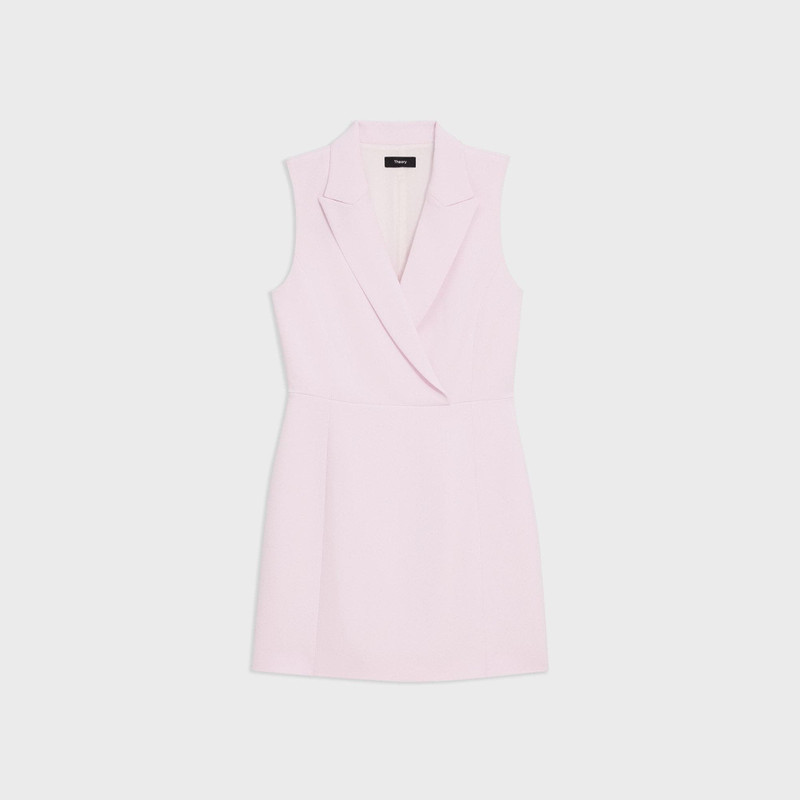 Peak Lapel Mini Dress in Admiral Crepe 1